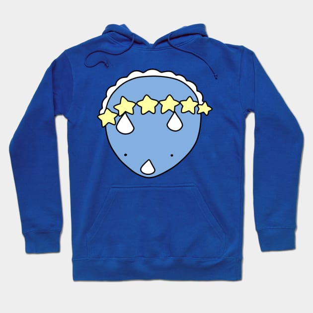 Star Crown Triceratops Face Hoodie by saradaboru